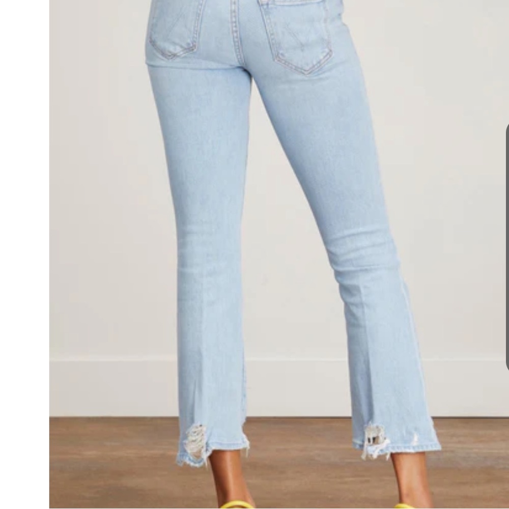 Mother Denim / The Insider Crop Step Chew in Mentally Elsewhere. Size 30